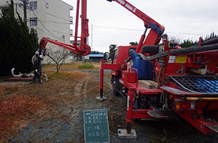 廃棄水道管充填工事